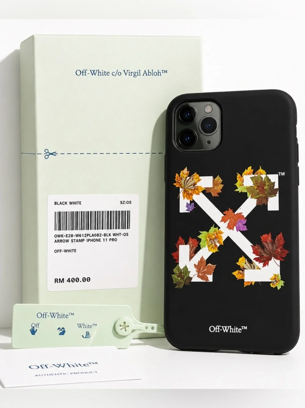 Off White Arrow Leaf iPhone 11 Pro Case Virgil Abloh NIB